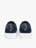 Μπλε Δερμάτινα Sneakers Με Μίξη Υφών  Άνδρες