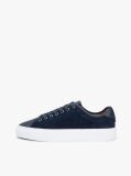 Μπλε Δερμάτινα Sneakers Με Μίξη Υφών  Άνδρες