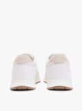 Άσπρο Δερμάτινα Sneakers Με Ανάγλυφο Λογότυπο  Άνδρες