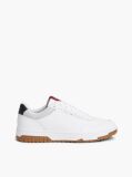 Blue Mixed Texture Basketball Trainers With Leather  Men
