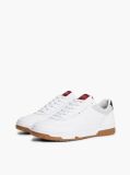 Blue Mixed Texture Basketball Trainers With Leather  Men