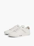 Μπεζ Δερμάτινα Sneakers Με Πίσω Λεπτομέρεια Σε Αντίθεση  Άνδρες