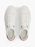 Μπεζ Δερμάτινα Sneakers Με Πίσω Λεπτομέρεια Σε Αντίθεση  Άνδρες