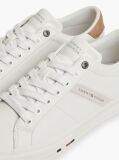 Μπεζ Δερμάτινα Sneakers Με Πίσω Λεπτομέρεια Σε Αντίθεση  Άνδρες