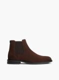 Brown Suede Rubberised Flag Chelsea Boots  Men