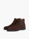 Brown Suede Rubberised Flag Chelsea Boots  Men