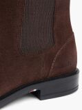 Brown Suede Rubberised Flag Chelsea Boots  Men