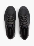 Μαύρο Δερμάτινα Sneakers  Άνδρες