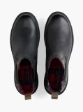 Black Outdoor Warm Lining Leather Chelsea Boots  Men