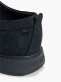 Blue Leather Lace-Up Moc Toe Loafers  Men