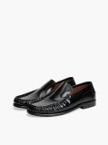 Μαύρο Δερμάτινα Loafers  Άνδρες