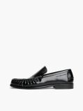 Μαύρο Δερμάτινα Loafers  Άνδρες