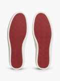 Brown New York Label Leather Cupsole Sneakers  Men
