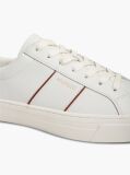 Μπεζ Δερμάτινα Sneakers Με Cupsole   Άνδρες
