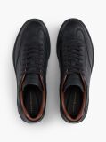 Μαύρο Δερμάτινα Sneakers  Άνδρες