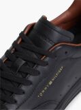 Μαύρο Δερμάτινα Sneakers  Άνδρες