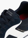 Μπλε Sneakers Με Μίξη Υφών Και Λογότυπο  Άνδρες