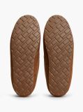 Brown Flag Embroidery Driver Slippers  Men