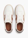 Μπεζ Δερμάτινα Sneakers Με Υφασμάτινα Πάνελ  Άνδρες