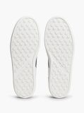 Άσπρο Δερμάτινα Sneakers Με Υφασμάτινα Πάνελ  Άνδρες