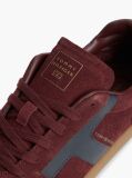 Κόκκινο Σουέτ Sneakers Με Υφασμάτινα Πάνελ  Άνδρες