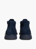 Blue Suede Flag Plaque Chukka Boots  Men