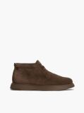 Brown Suede Flag Plaque Chukka Boots  Men