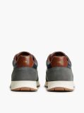 Μπλε Δερμάτινα Sneakers Με Μίξη Υφών  Άνδρες