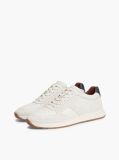 Μπεζ Δερμάτινα Sneakers Με Μίξη Υφών  Άνδρες