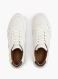 Μπεζ Δερμάτινα Sneakers Με Μίξη Υφών  Άνδρες
