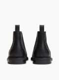 Black Pebble Grain Leather Chelsea Boots  Men