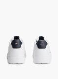 Άσπρο Δερμάτινα Sneakers Basketball Με Global Ριγέ Λεπτομέρεια  Άνδρες