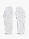 Άσπρο Δερμάτινα Sneakers Basketball Με Global Ριγέ Λεπτομέρεια  Άνδρες