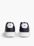 Μπλε Δερμάτινα Sneakers Basketball Με Global Ριγέ Λεπτομέρεια  Άνδρες
