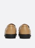 Beige Elevated Leather Loafers  Women
