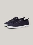 Blue Enamel Flag Canvas Trainers  Women