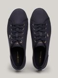 Blue Enamel Flag Canvas Trainers  Women