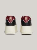 Black TH Monogram Leather Platform Trainers  Women