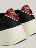 Black TH Monogram Leather Platform Trainers  Women