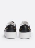 Black TH Monogram Leather Platform Trainers  Women
