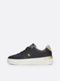 Μαύρο TH Monogram Sneakers Με Chunky Σόλα  Γυναίκες