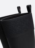 Black TH Monogram Rubber Cleat Rain Boots  Women