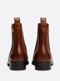 Brown Leather Stud Chelsea Boots  Women