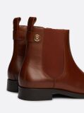 Brown Leather Stud Chelsea Boots  Women