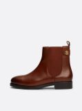 Brown Leather Stud Chelsea Boots  Women