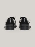 Μαύρο TH Monogram Δερμάτινα Loafers  Γυναίκες