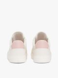 White TH Monogram Leather Court Trainers  Women