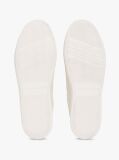 White TH Monogram Leather Court Trainers  Women