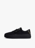 Black Contrast Trim Trainers  Women