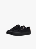 Black Contrast Trim Trainers  Women